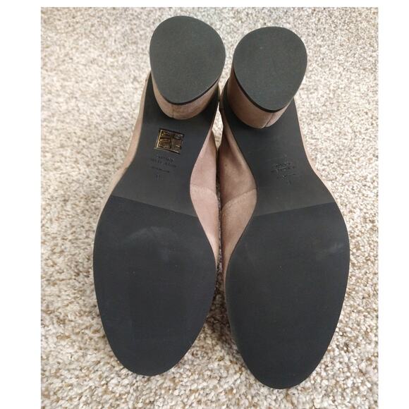 Stuart Weitzman Margot 75 Taupe Suede Ankle Booties | Size 9 - Picture 10 of 14